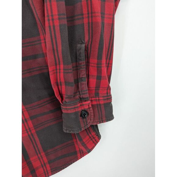 Big Mac VTG Men's Quilted Lined Plaid Flannel Jacket Shirt Medium Tall, Made USA - Picture 3 of 11